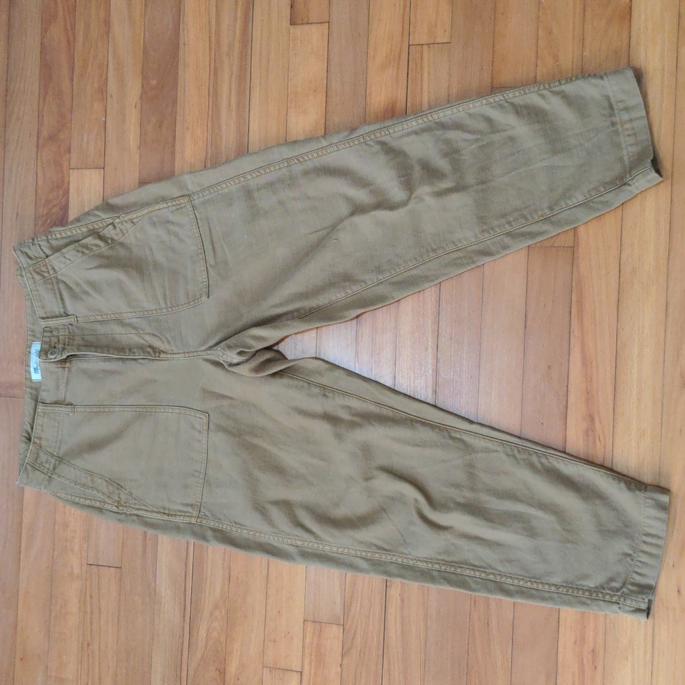 Madewell Griff Tapered Fatigue Khaki Pants 26